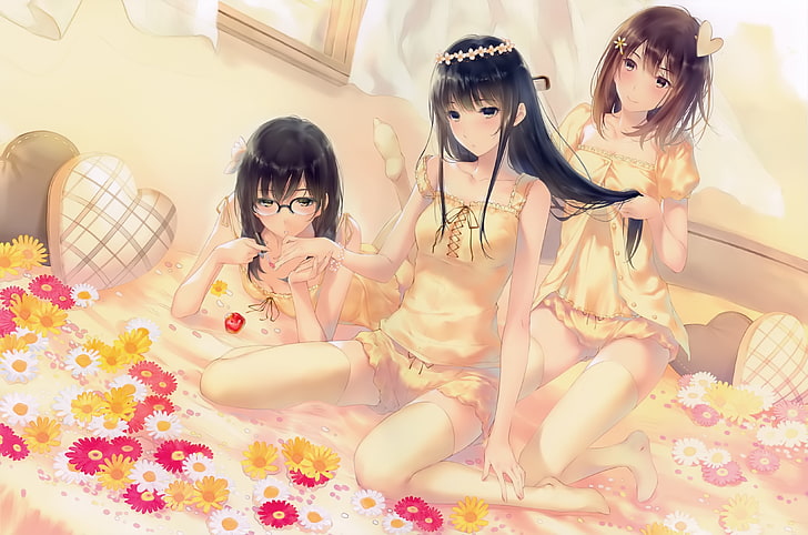 Anime Girls, Anime Spiel, HD-Hintergrundbild