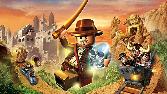 Indiana Jones, LEGO Indiana Jones 2: la aventura continúa, Fondo de pantalla HD HD wallpaper