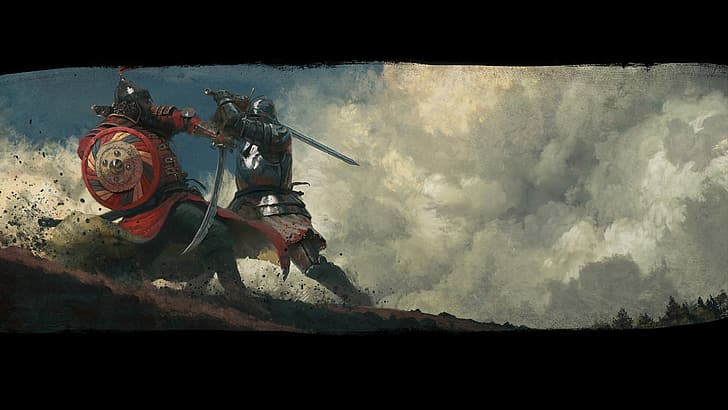 Kingdom Come: Deliverance, obra de arte, caballero, guerrero, Fondo de pantalla HD