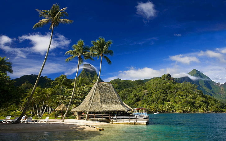 타히티 섬, 섬, 타히티, 여행 및 세계, HD 배경 화면