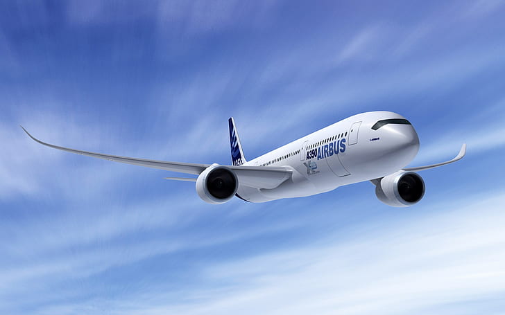 AirBus A350, Airbus, Avion, Fond d'écran HD