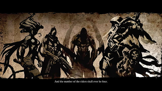 Darksiders, guerre, mort, quatre cavaliers de l'apocalypse, Fond d'écran HD HD wallpaper