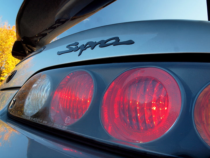 coche, Toyota, Supra, Toyota Supra, luces traseras negras, Fondo de pantalla HD