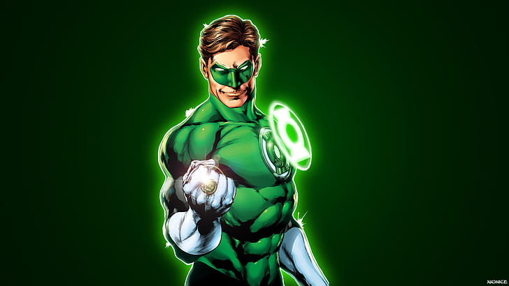 Green Lantern DC Green HD, kartun / komik, hijau, dc, lentera, Wallpaper HD
