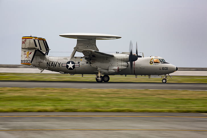 Military Aircraft, Northrop Grumman E-2 Hawkeye, Aircraft, Warplane, HD wallpaper