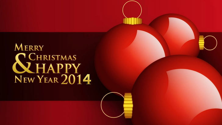 Christmas Happy New Year 2014, christmas, 2014, new year, new year 2014, HD wallpaper