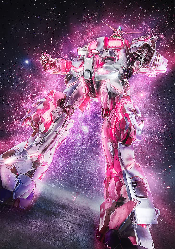 аниме, мех, Gundam, Мобилен костюм Gundam Unicorn, RX-0 Unicorn Gundam, Super Robot Wars, произведения на изкуството, цифрово изкуство, фен арт, HD тапет, тапет за телефон