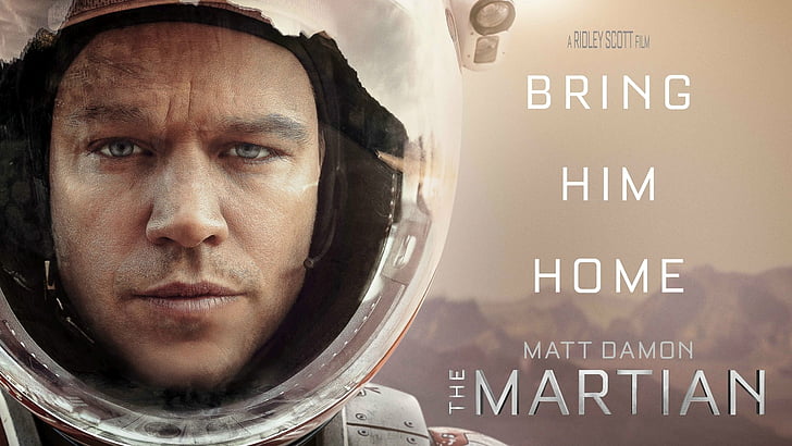 Film, le martien, Matt Damon, Fond d'écran HD