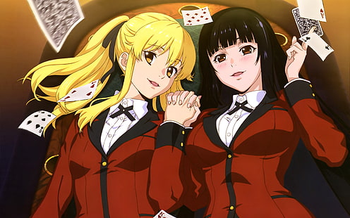 Anime, Kakegurui, Meari Saotome, Yumeko Jabami, HD-Hintergrundbild HD wallpaper