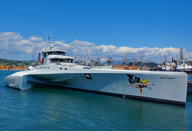 Yacht, Hafen, Katamaran, BRIGITTE BARDOT, HD-Hintergrundbild