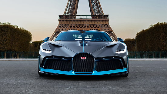 Bugatti, Bugatti Divo, Mobil Hitam, Mobil, Paris, Mobil Sport, Supercar, Kendaraan, Wallpaper HD HD wallpaper