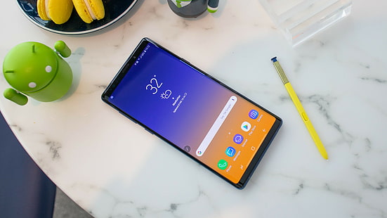 Samsung Galaxy Note 9, Android 8.0, Android Oreo, смартфон, 4K, HD тапет HD wallpaper
