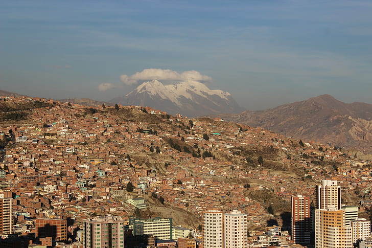 city, cityscape, mountains, La paz, Bolivia, HD wallpaper