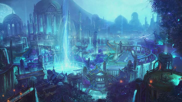 WoW, World of Warcraft, Legiun, Suramar, Wallpaper HD