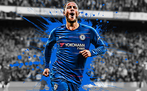  Soccer, Eden Hazard, Belgian, Chelsea F.C., HD wallpaper HD wallpaper