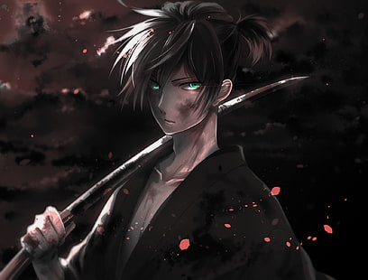 personnage d'anime masculin aux cheveux noirs, Anime, Noragami, Yato (Noragami), Fond d'écran HD HD wallpaper