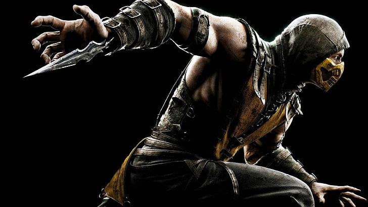 Mortal Kombat X Scorpion, видео игри, Scorpion (герой), Mortal Kombat, HD тапет