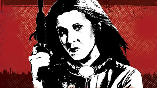 filmy, Gwiezdne wojny, Leia Organa, Carrie Fisher, nie żyje, Tapety HD HD wallpaper