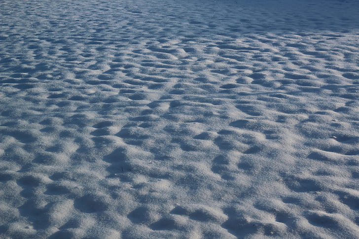 Schnee, Winter, Oberfläche, uneben, Kälte, Schatten, HD-Hintergrundbild