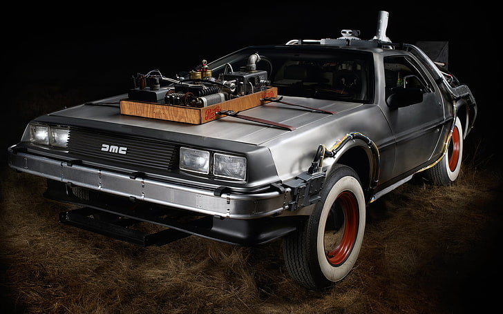 DeLorean, Back to the Future, Back to the Future III, HD wallpaper