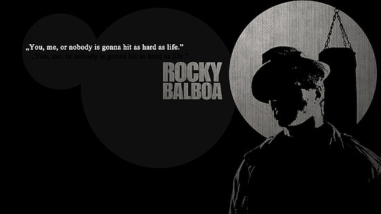 black and white movies quotes boxing rocky balboa rocky the movie sylvester stallone boxers shadow t Entertainment Movies HD Art , movies, black and white, HD wallpaper HD wallpaper