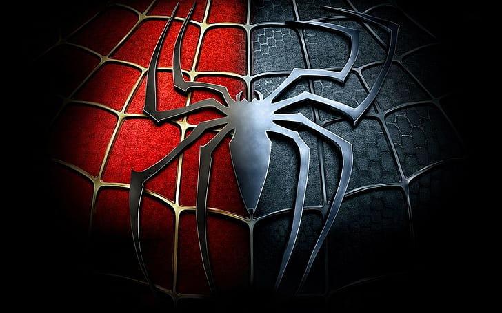 Logo Spider-Man, logo Spider-Man, logo, Spider-Man, Web, Araignée, Fond d'écran HD