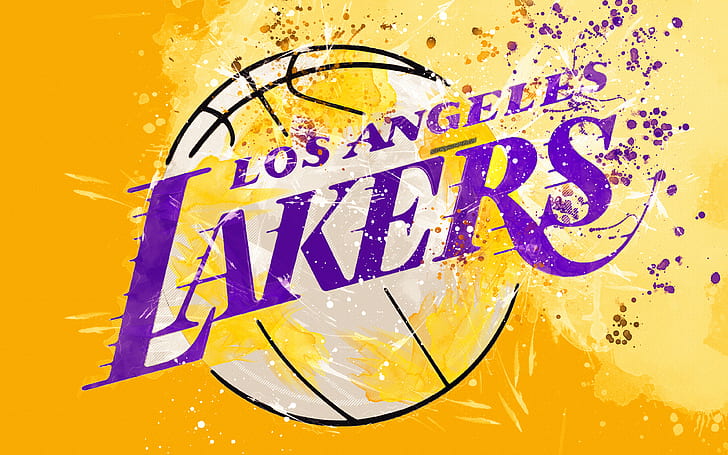 Basketball, Los Angeles Lakers, Logo, NBA, HD-Hintergrundbild