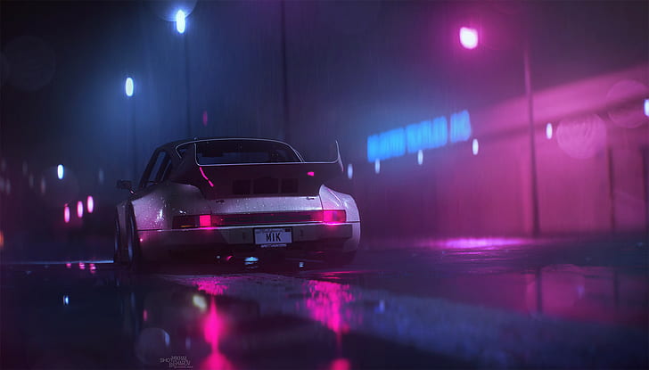 Need for Speed, Need for Speed ​​(2015), Outrun, Retrowave, Vaporwave, Sfondo HD