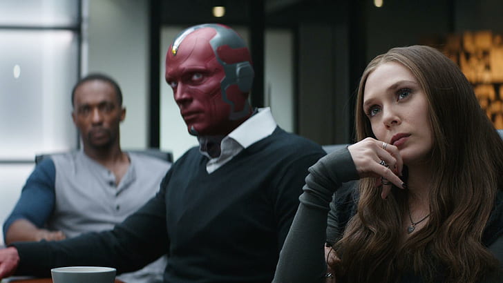 women, Captain America: Civil War, The Vision, Scarlet Witch, superhero, Elizabeth Olsen, Paul Bettany, HD wallpaper