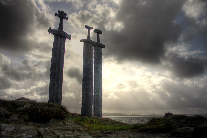 Norden, Skandinavien, Norwegen, Landschaft, Wikinger, Swords in Rock, HD-Hintergrundbild