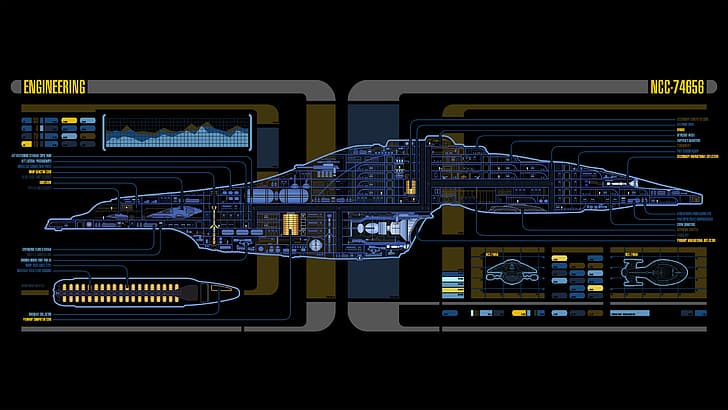 Star Trek, USS Voyager, LCARS, HD-Hintergrundbild