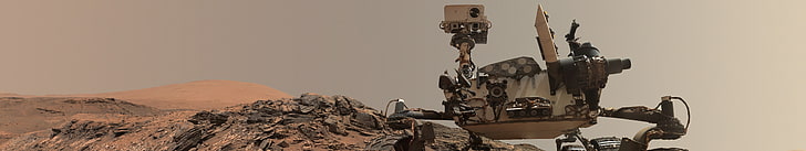 Марс, Ровер, пустыня, коричневый, робот, НАСА, камень, планета, космос, HD обои