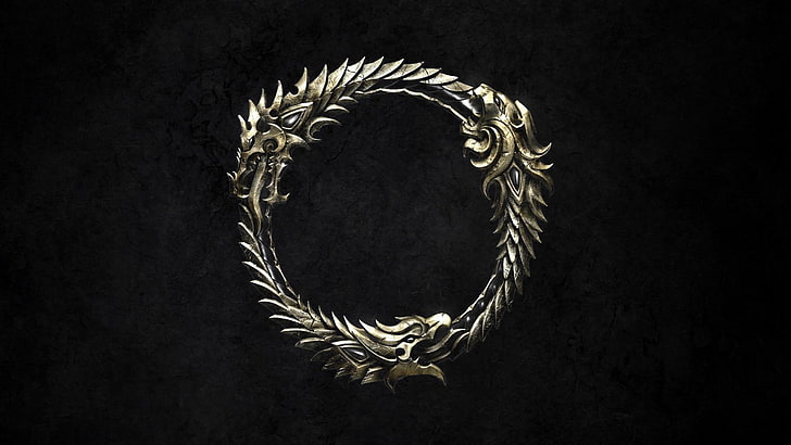cincin naga berwarna perak, The Elder Scrolls Online, Wallpaper HD