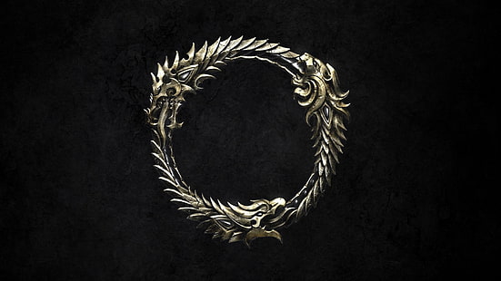 драконов пръстен в сребрист цвят, The Elder Scrolls Online, HD тапет HD wallpaper
