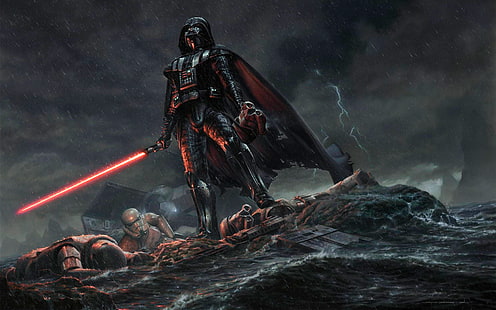 Darth Vader, Star Wars, Storm Troopers, TIE Advanced, HD-Hintergrundbild HD wallpaper
