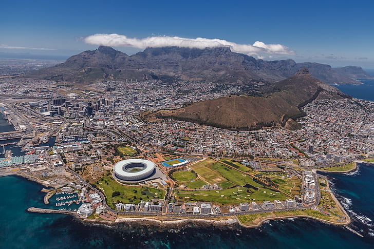 Kota-kota, Cape Town, Afrika Selatan, Wallpaper HD