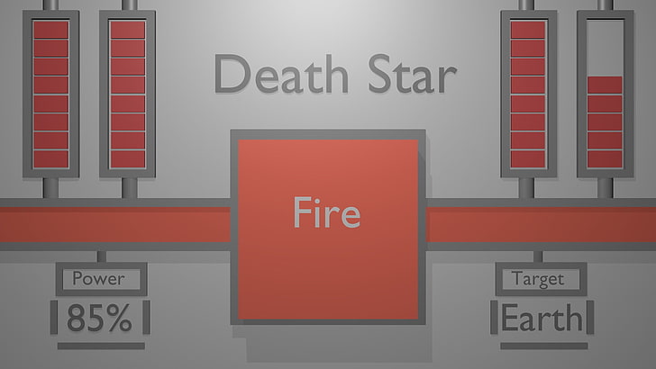 Death Star Fire poster, Star Wars, death, Earth, fire, HD wallpaper