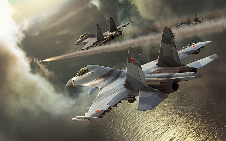 Sukhoi Su 30 Mкi Russian Air Force Military Аircraft Hd Wallpapers For Mobile Phones Tablet and Laptop 1920 × 1200, Fond d'écran HD
