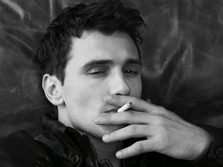 smoking men monochrome actors james franco cigarettes 2278x1711  People Actors HD Art , men, smoking, HD wallpaper