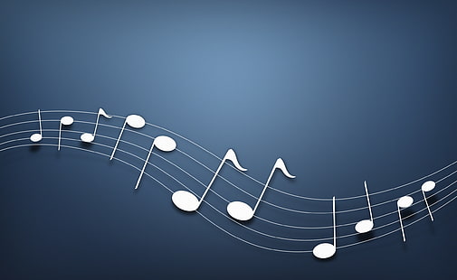 Notas musicais fundo, papel de parede digital de nota musical, Música, Musical, notas, fundo, HD papel de parede HD wallpaper
