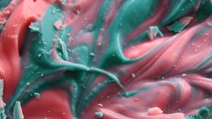 dessert, fudge, pink, blue, cotton candy, neon, HD wallpaper