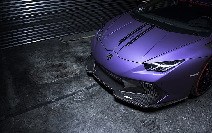 helm full-face ungu dan hitam, mobil, Super Car, Lamborghini, Lamborghini Huracan, ungu, Wallpaper HD