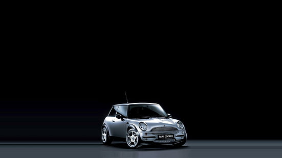 Mini Cooper, obscurité, vitesse, mini cooper, voitures, Fond d'écran HD HD wallpaper