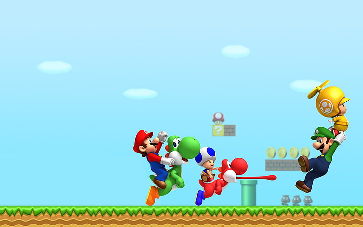 Fondo de pantalla de Super Mario, Mario, New Super Mario Bros. Wii, New Super  Mario Bros, Fondo de pantalla HD | Wallpaperbetter