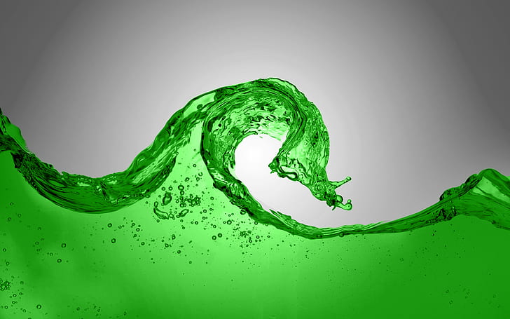 Liquido verde, chiarezza, liquido verde, chiarezza, Sfondo HD