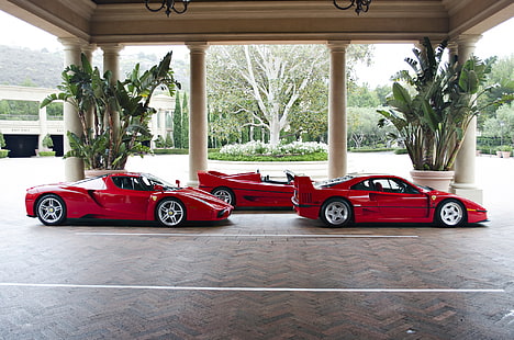 Enzo, F40, F50, Ferrari, Supercar, Supercars, HD-Hintergrundbild HD wallpaper