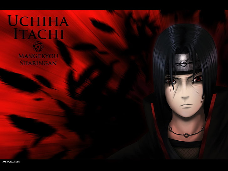 Wallpaper digital Uchiha Hitachi, Anime, Naruto, Itachi Uchiha, Wallpaper HD