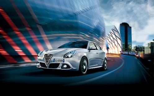 2014 Alfa Romeo Giulietta, grey 3 doors hatchback, alfa, romeo, giulietta, 2014, cars, alfa romeo, HD wallpaper HD wallpaper