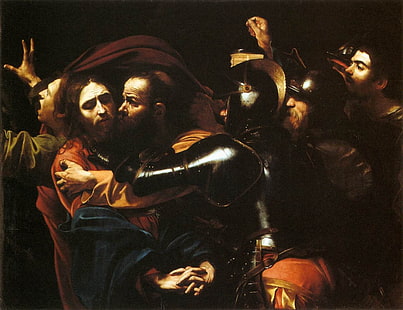 Иисус Христос, живопись, классическое искусство, Караваджо, HD обои HD wallpaper