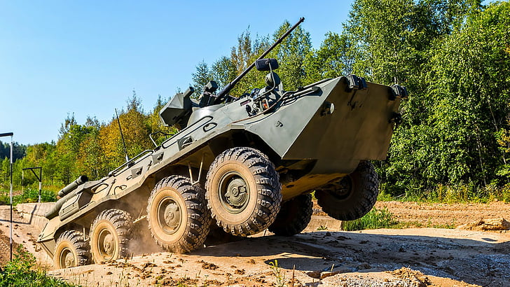 Gepanzertes Kampffahrzeug, BTR-80, Gepanzerter Personentransporter, Fahrzeug, HD-Hintergrundbild